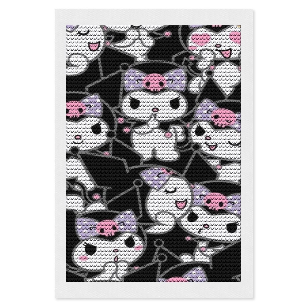 Diamond Art Kits for Adults Kuromi And My Melody Diamond Art Gem Art Painting Full Drill Round