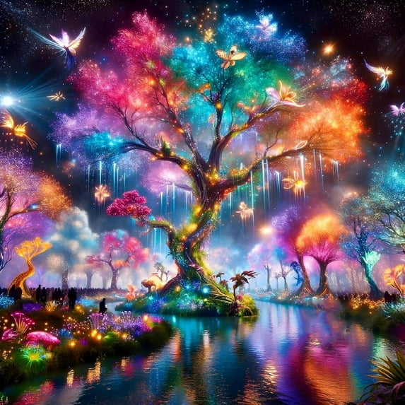 Diamond Art Kits for Adults Landscape Flowers 5D Diamond Painting Dots Art Kits for Adults Beginner DIY Full Round Gem Art for Home Decor,DP00731