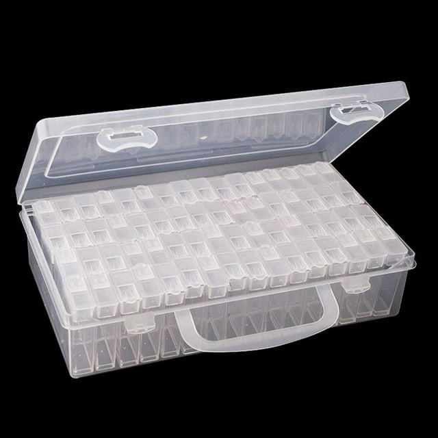 Diamond Art Painting Bead Seed Storage Container Box Organizer 64 Grid- D1G8