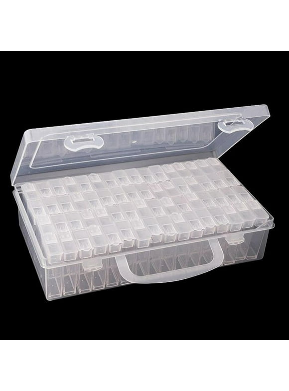 Diamond Art Painting Bead Seed Storage Container Box Organizer 64 Grid- D1G8