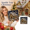 thumbnail image 1 of Diamond Art Painting Christmas Diy Kit with Square Drill Beads and Festive Snow House Design, Sparkling Wall Art for Adults and Kids Holiday Crafting, Seasonal Home Decor, 1 of 4