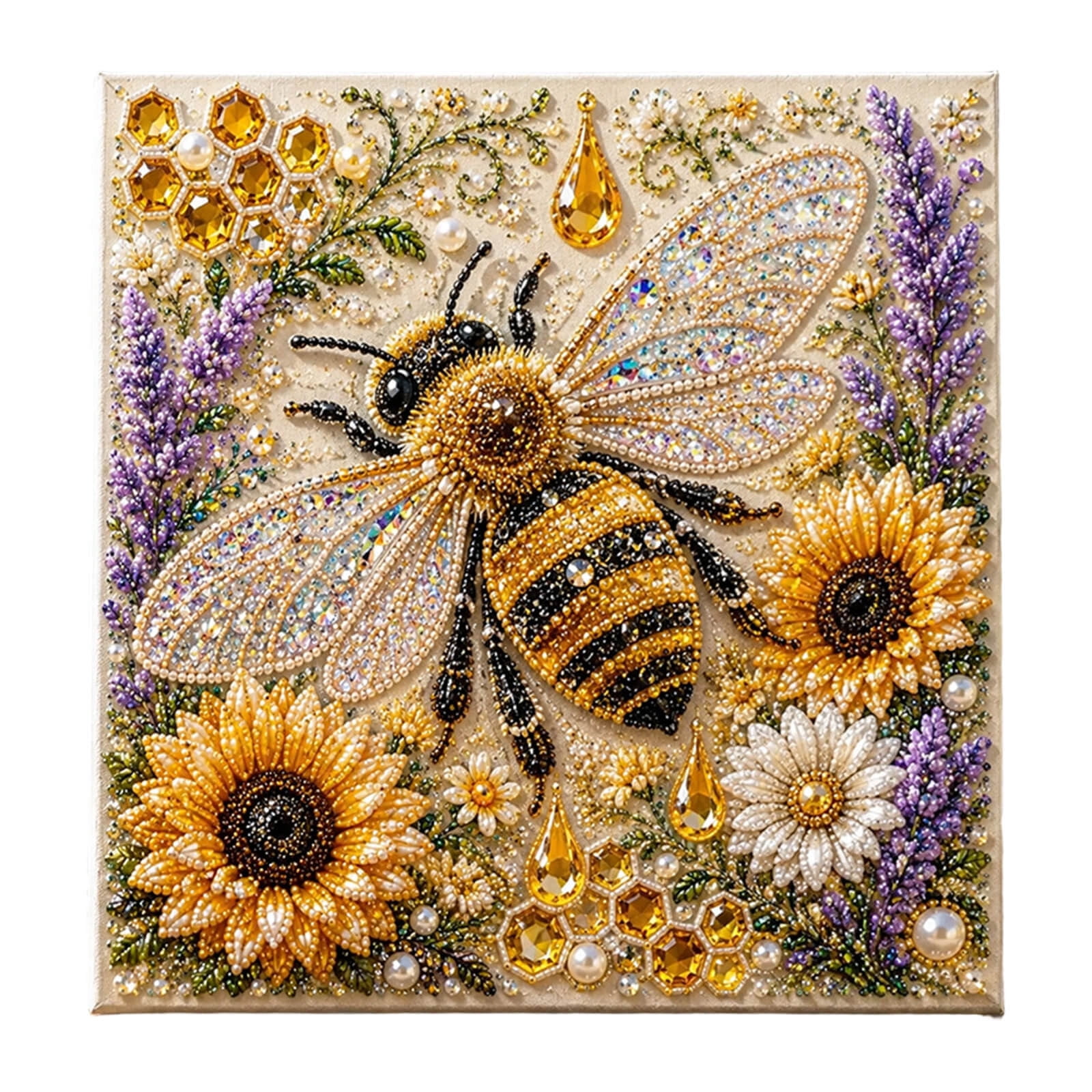 Diamond Art Painting Kit, Framed DIY Crystal Rhinestone Painting with ...