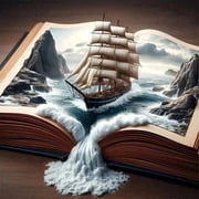 BYGFHLYW 5D Full Drill Diamond Painting Kit, Sailboat Book Diamond Art, 11.8x11.8 Inch DIY Diamond Painting for Home Wall Decor Gifts