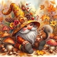 thumbnail image 1 of BYGFHLYW Diamond Art Painting Kits for Adults,Autumn Dwarf 5D Diamond Painting Dots Art Kits for Adults Beginner, DIY Full Round Gem Crystal Art Paint by Diamond, Home Wall Decor 14x 14 in, 1 of 7