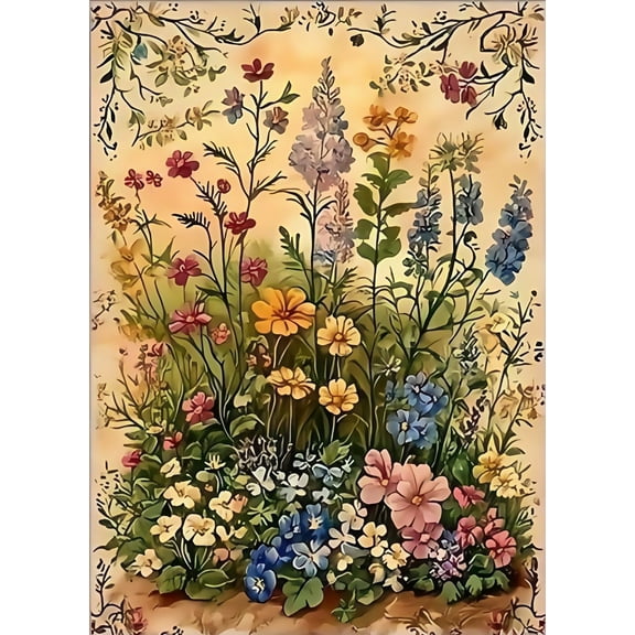 Diamond Art Painting Kits for Adults,Shrubbery 5D Diamond Painting Dots Art Kits for Adults Beginner, DIY Full Round Gem Crystal Art Paint by Diamond, Home Wall Decor 12x 16 in