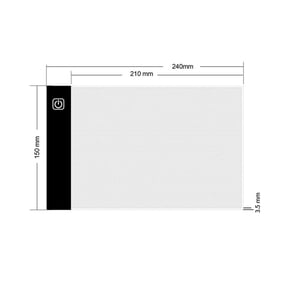 Diamond Art Painting LED Light Pad Kit Available in A3 A4 A5 Sizes Ideal as Table Tracing Light Box for Drawing Weeding Vinyl Sketching And Painting Accessories Gift for Adults