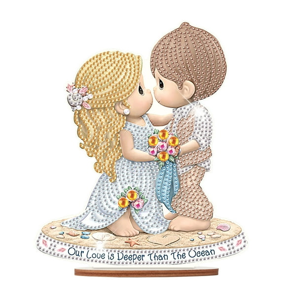Diamond Art Painting Ornament, Beach Wedding Animal Tabletop Decorations Special Shape Diamond Art for Home Decor Ornaments and Gifts