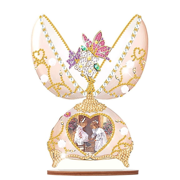 Diamond Art Painting Ornament, Blooming Butterfly Tabletop Decoration Special Shape Diamond Art for Home Decor Ornaments and Gifts