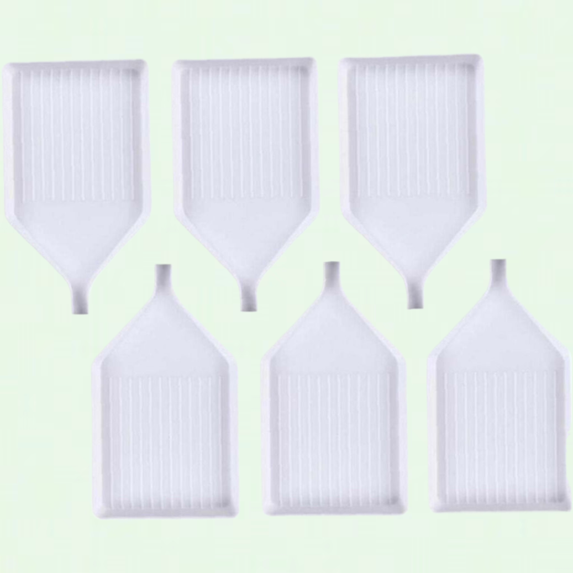 Diamond Art Painting Tools - 6 Pcs Bead Sorting Trays for DIY Crafts Storage