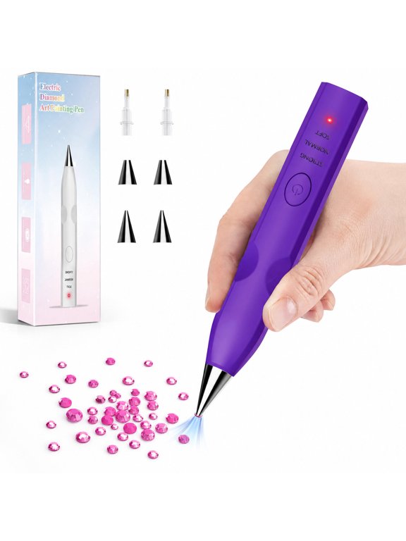 Diamond Art Pen Adjustable Speed Pen Rechargeable Tool Three Adjustable Speed Modes and Comfortable Ergonomic Grip for Diamond Craft Nail Art and DIY Project