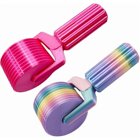 Diamond Art Roller, 2025 New Essential DIY Craft Tool for Rhinestone Embroidery, Easy-Grip Hand Roller, Detachable Diamond Painting Tools and Accessories(Pink+Rainbow)