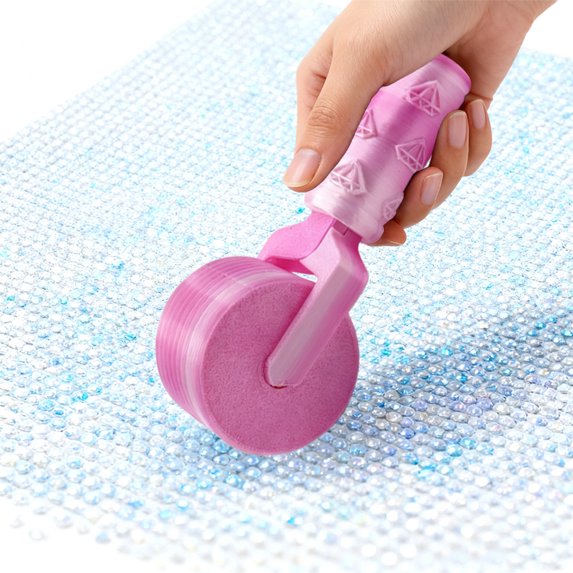 Diamond Art Roller - DIY Craft Tool for Rhinestone Embroidery, Easy-Grip Hand Roller, Detachable Diamond Painting Tools and Accessories