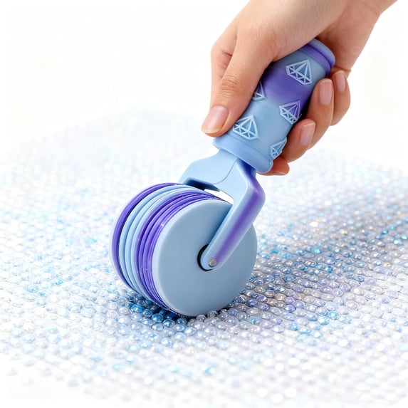 Diamond Art Roller - DIY Craft Tool for Rhinestone Embroidery, Easy-Grip Hand Roller, Detachable Diamond Painting Tools and Accessories