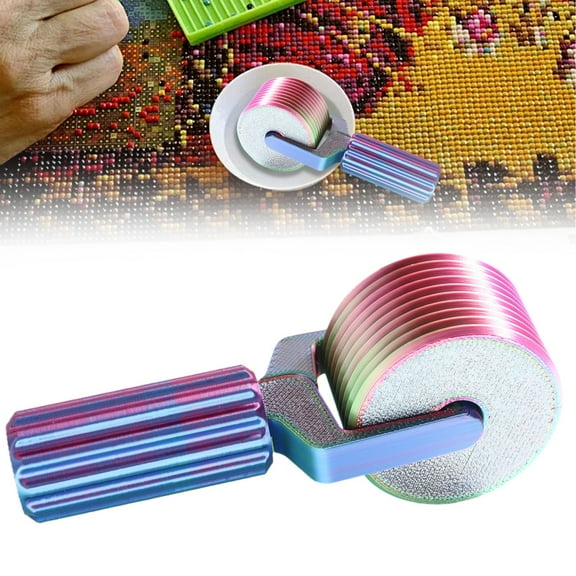 Diamond Art Roller, Essential DIY Craft Tool for Rhinestone Embroidery, Easy-Grip Hand Roller, Detachable Diamond Art Tools and Accessories, 1 Pcs, 4.13x1.18x1.18"