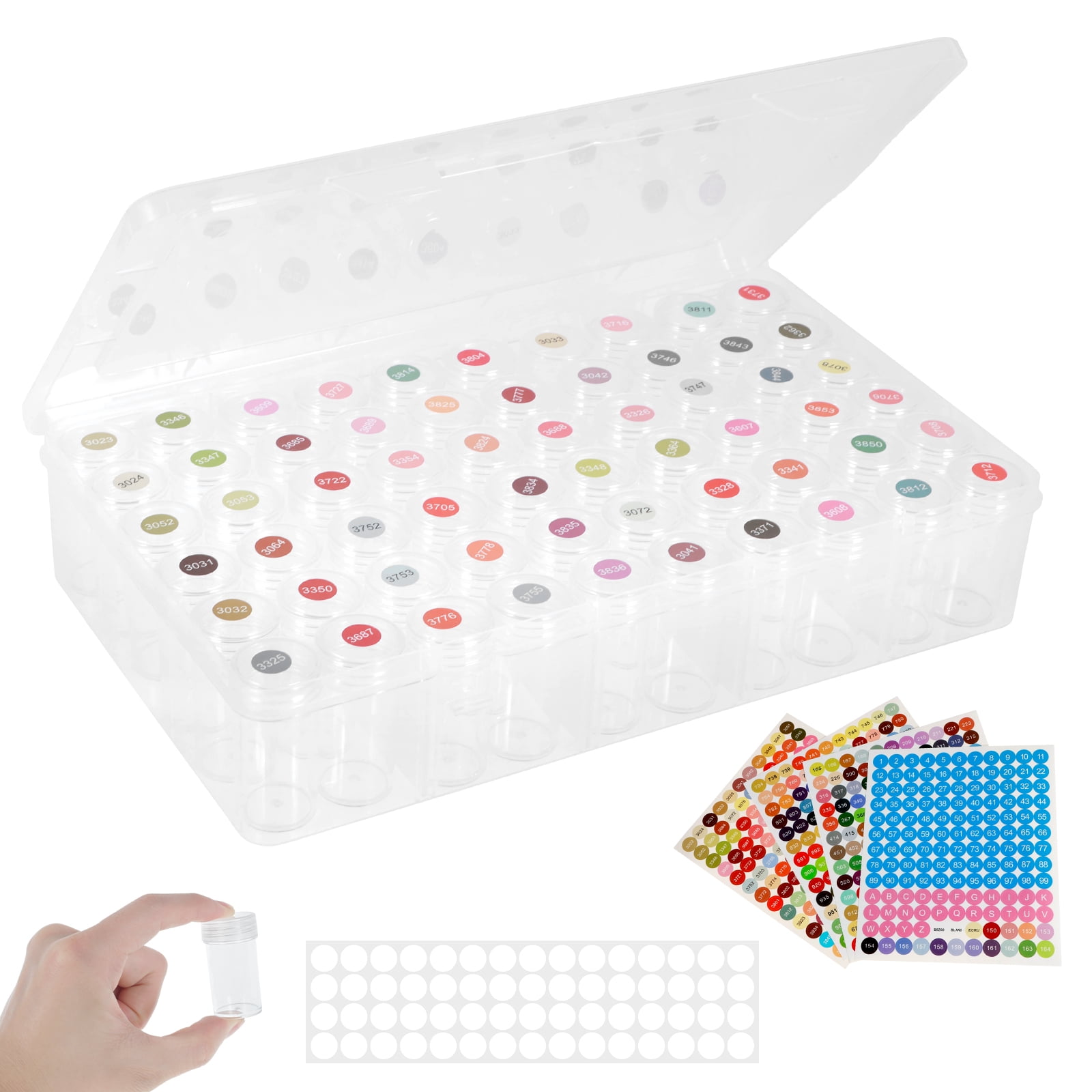 Diamond Art Storage Box 60 Grids Large Capacity Beads Storage Box