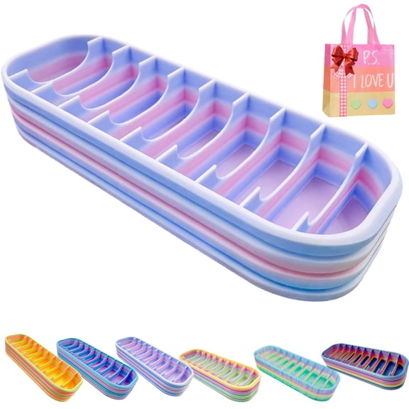 Diamond Art Storage Case with 10 Compartments,10-Compartment Diamond Bead Storage Box,Portable Painting Tray Organizer,Multi-Compartment Holder Art Accessory Case for Craft Enthusiasts