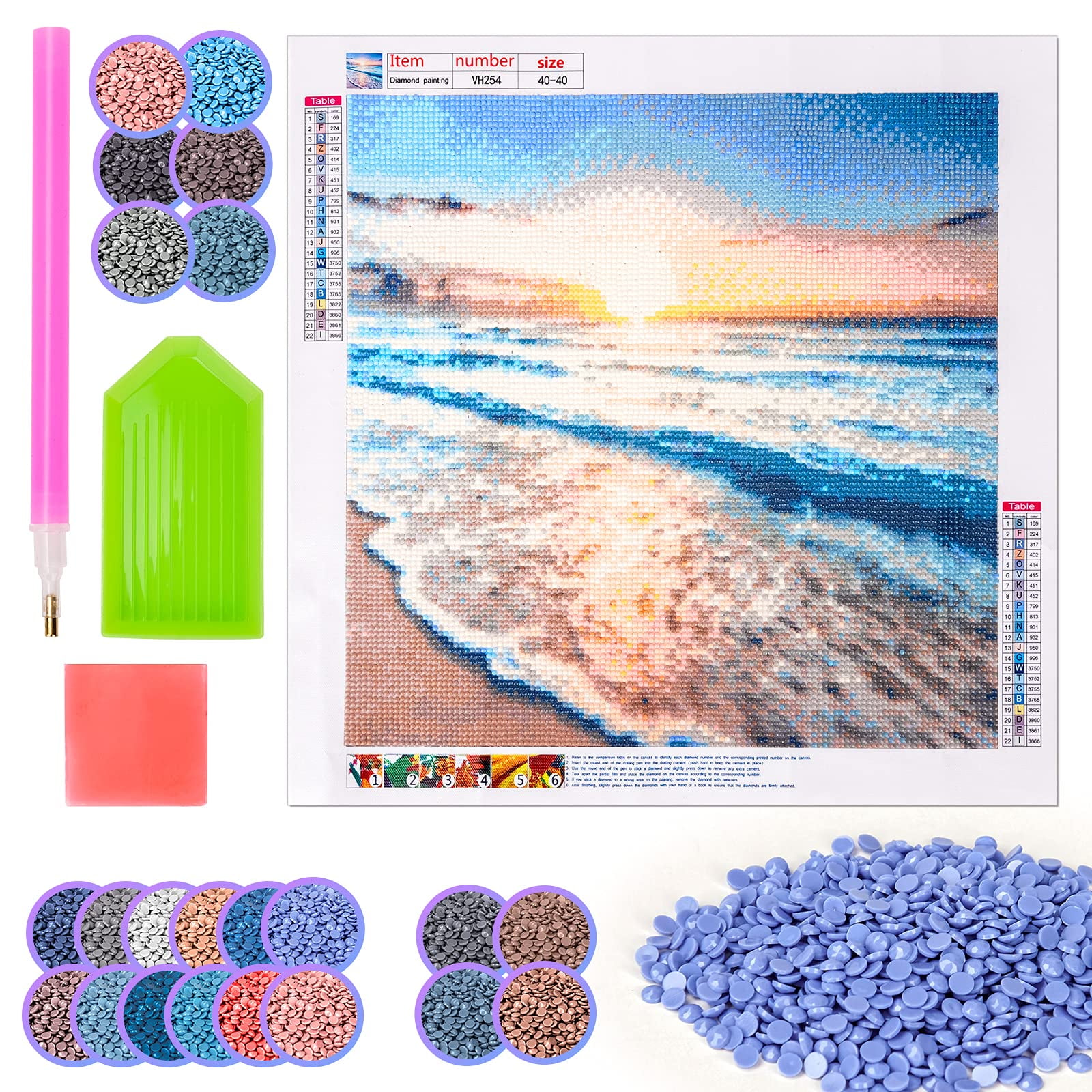 Diamond Art for Kids, Crafts for Girls Ages 8-12, Gem Arts and  Crafts for Kids Ages 6 8 10 12 for Beginners, Rhinestone Full Drill Diamond Painting  Kits for Kids - 4 Pieces : Toys & Games