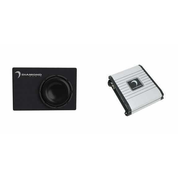 Diamond Audio 8" Microbox bundle with amplifier - DESMB8 and DMD250.1D