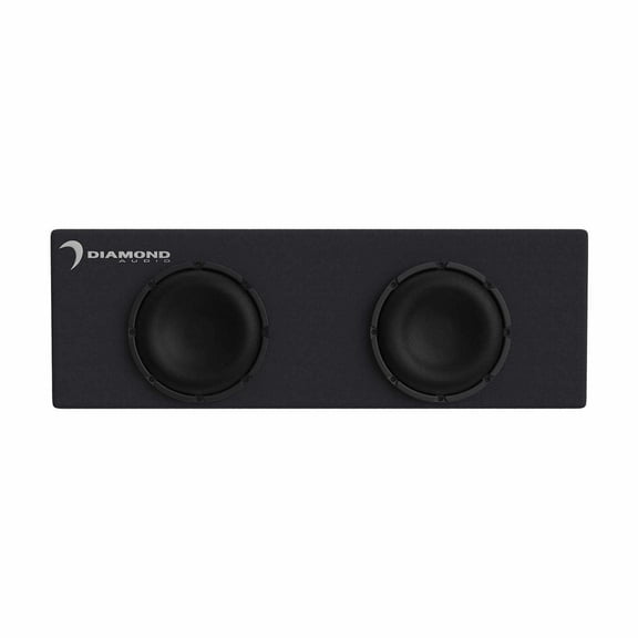 Diamond Audio DESMB8DA Dual 8" Slot Vented Active Subwoofer Enclosure (2)
