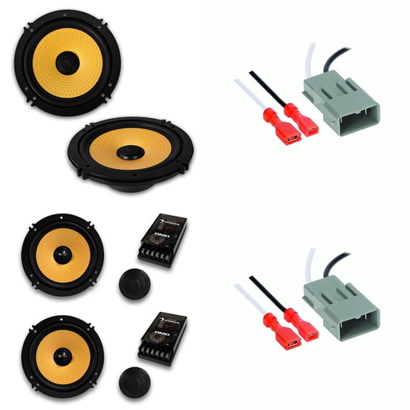 Diamond Audio DMDX Speaker Upgrade for Honda - Component Fronts, Coax Rears, with harnesses - DMDX65. DMDX65C, 72-7800