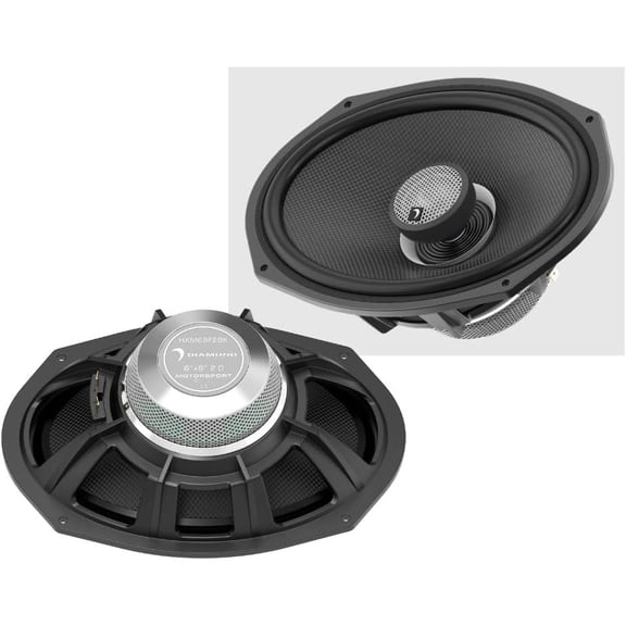 Diamond Audio HXM69F2BK 6"x9" 2-Way 2 High Output Marine SpeakerDiamond Audio HXM69F2BK 6"x9" 2-Way 2 High Output Marine Speaker