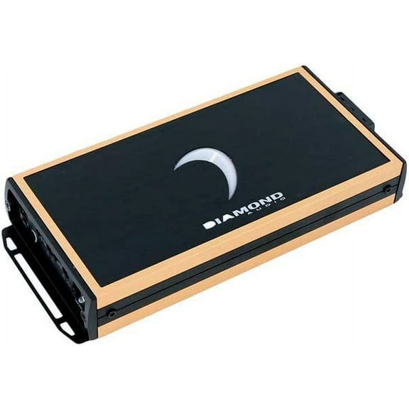 Diamond Audio MICRO82U Motorcycle 2-Channel Full Range Class D Amplifier, Compatible with Harley Davidson, Bass Knob Included, 200 Watts x 2 @ 4 Ohm, 300 Watts x 2 @ 2 Ohm