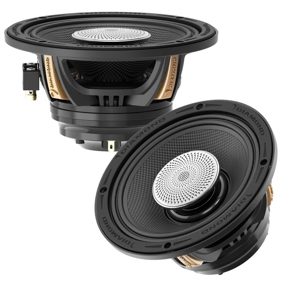 Diamond Audio MS652NEO2 Motorsport Series 6.5" Neodymium Full Range Coaxial Horn Speakers, Waterproof, 400w RMS 2
