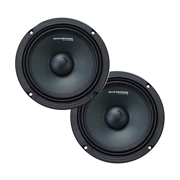 Diamond Audio 6.5" MS PRO Series High Output Midrange Speakers (Pair) - MSPRO65