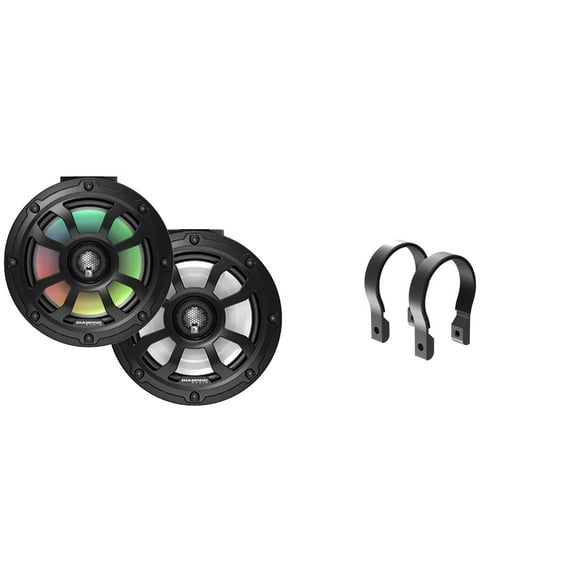 Diamond Audio POD65F4B Black 6.5" Speaker Pods with 3" clamps