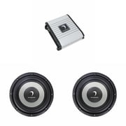 Diamond Audio Two Dmd 10 Dvc 2  200W Rms Subwoofers And One Dmd500.1 1-Ch 500W Amp W/Remote