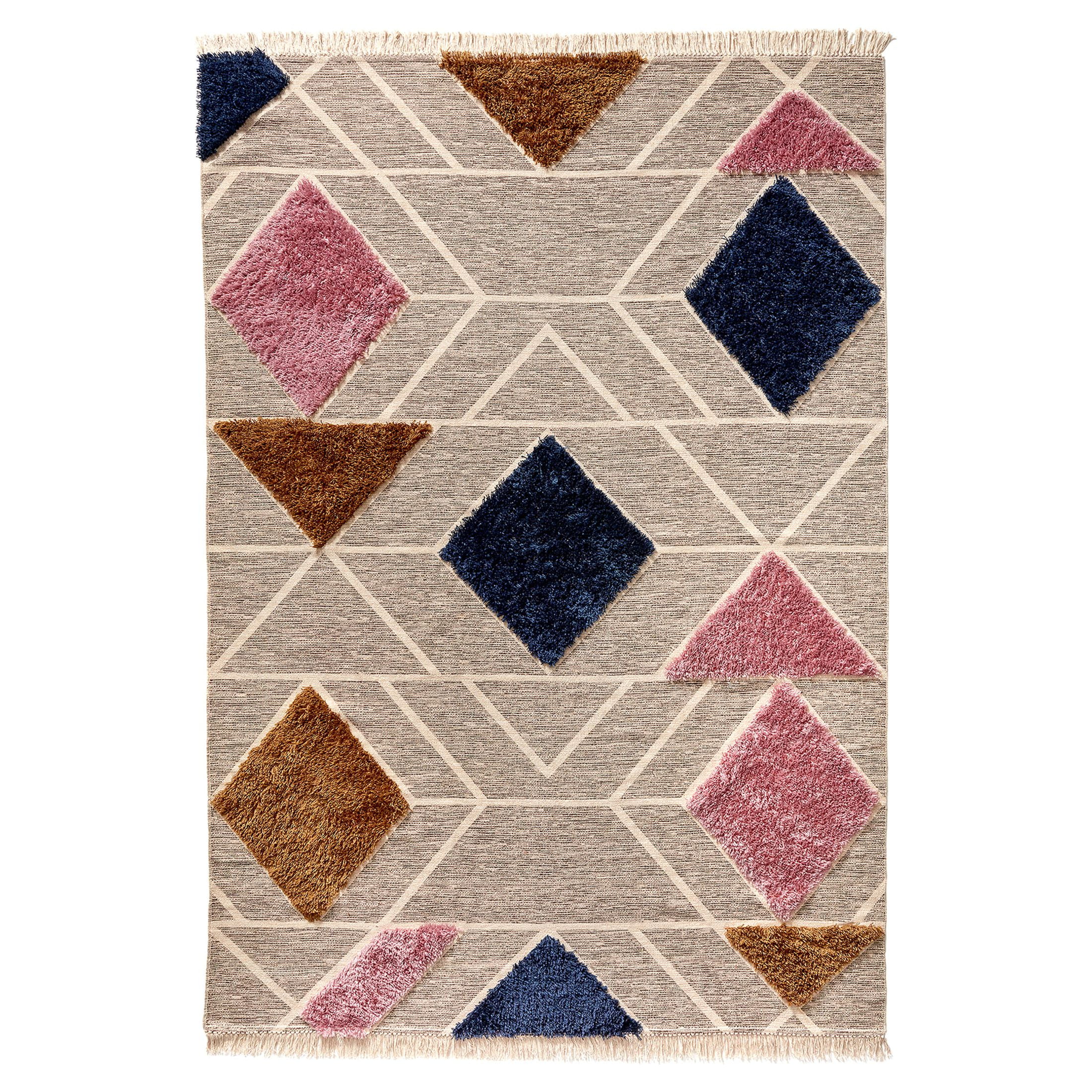 Diamond Aztec Tufted Flat Weave Area Rug 7"x10" by Drew Barrymore Flower Home