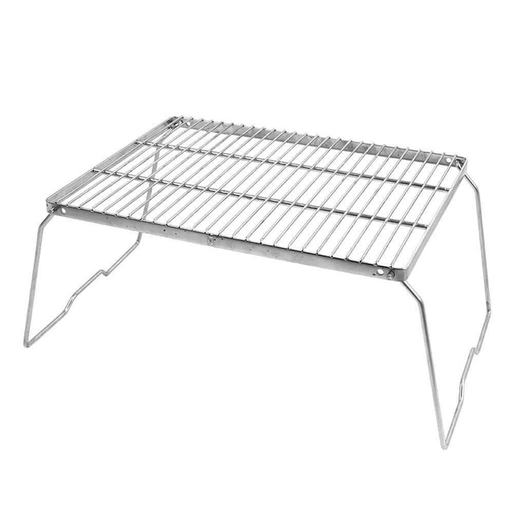 Diamond BBQ Grill Rack Foldable Outdoor Camping Picnic Barbecue Stove