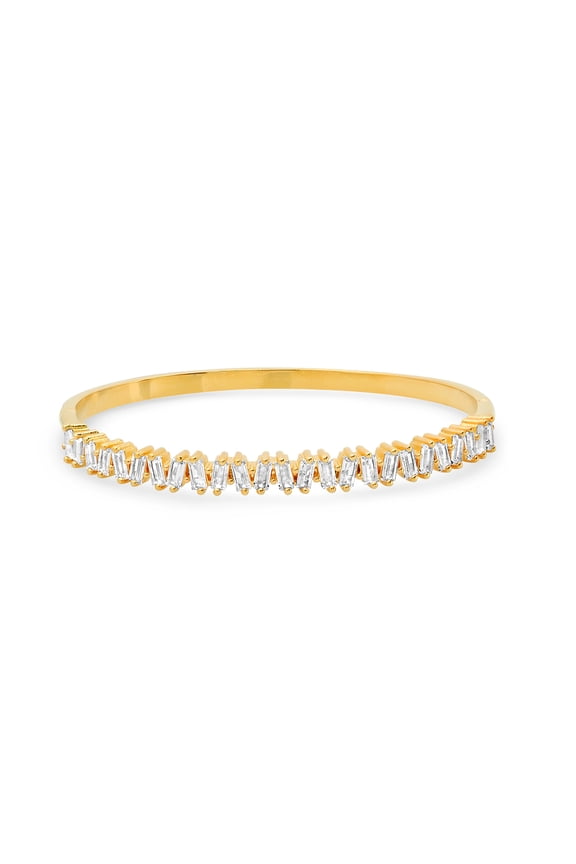 Diamond Baguette cut bangle