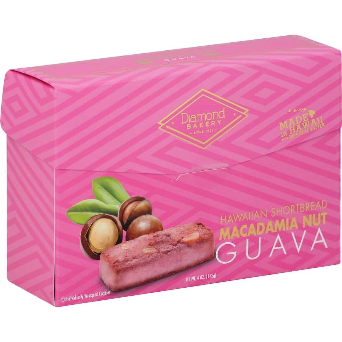 Diamond Bakery Hawaiian "Macadamia Guava" Shortbread Cookies- 4 oz.