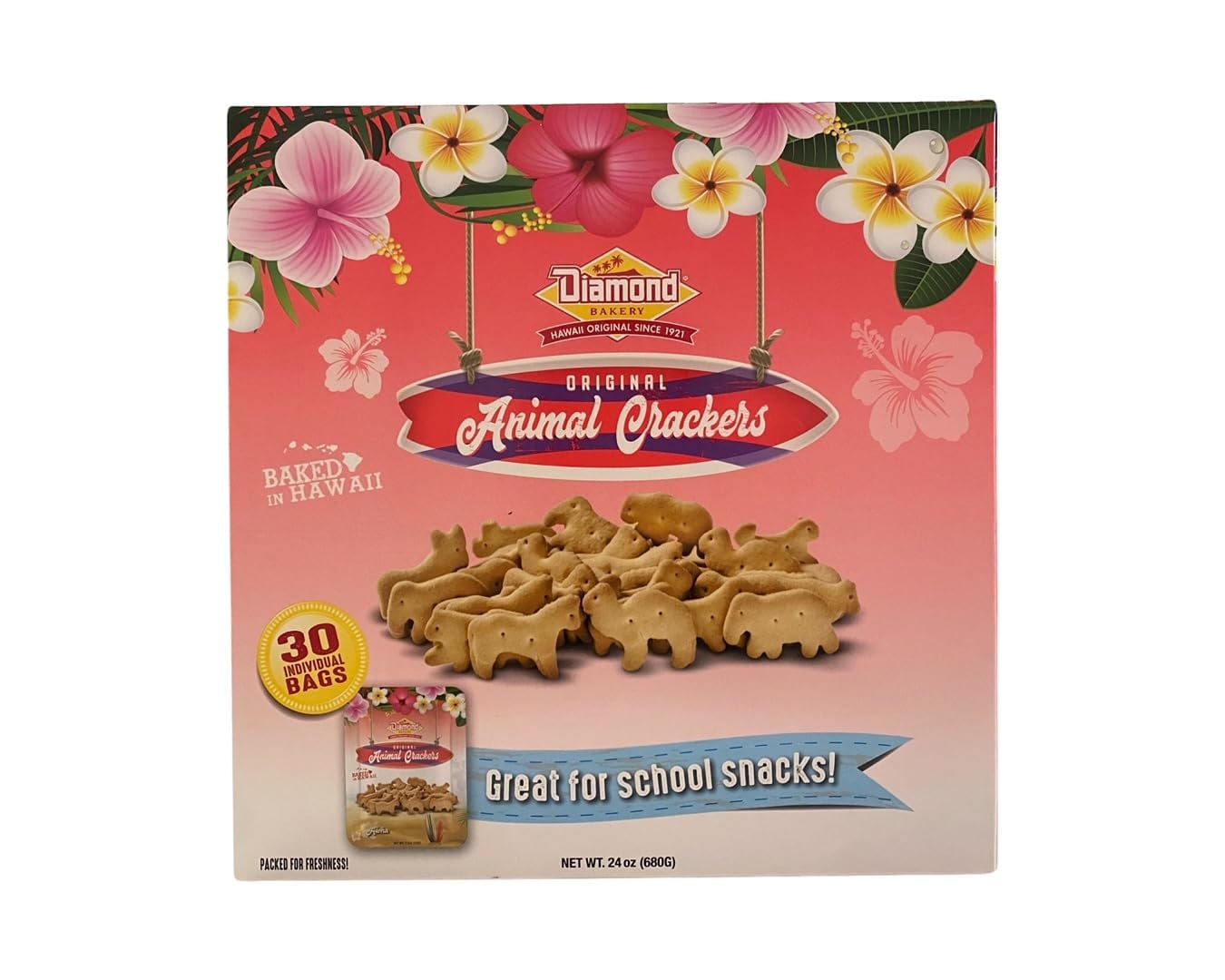 Diamond Bakery Hawaiian Original Animal Crackers, 24 OZ