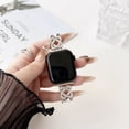 thumbnail image 1 of Diamond Band for 42/44/45/49mm Cool Women Chain Smartwatch Bands Compatible for Apple Watch Bands Ultra 2 Series 9/8/7/6/SE/5/4/3/2/1 Stylish Replacement Watch Strap Bracelet Gift,Starlight, 1 of 8
