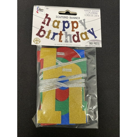 Happy Birthday Banner 5.5’ String