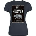 thumbnail image 1 of Diamond Bear Hustle California Juniors Soft T Shirt Indigo Blue LG, 1 of 1