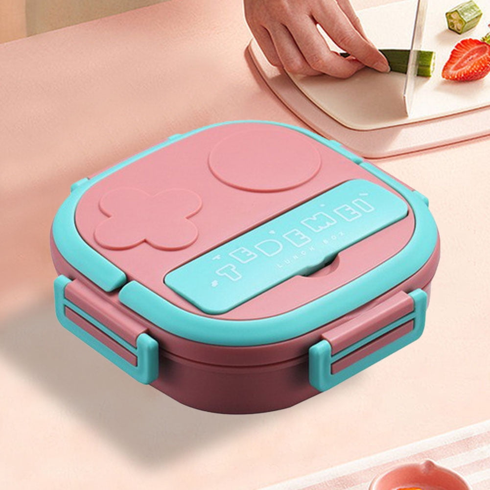 Diamond Bento Lunch Box 2 Compartments Insulated Lunch Box Food Snack