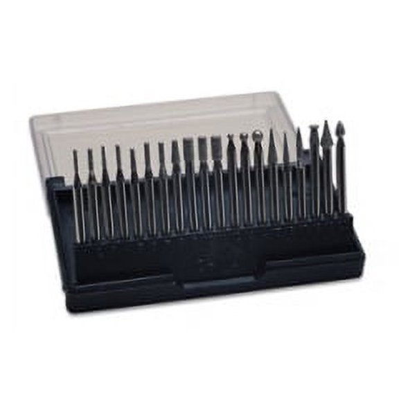 Diamond Bit Set, 20 Pieces with 3/32 Inch Shanks
