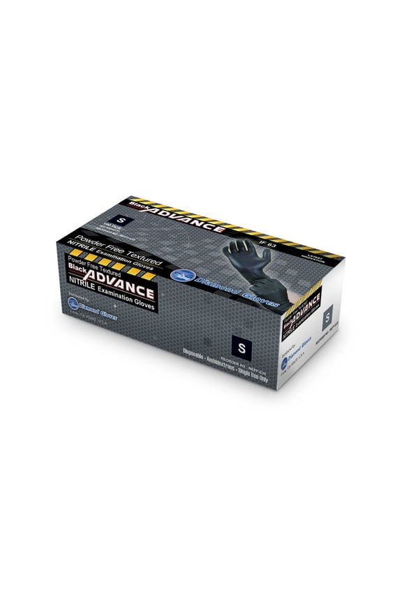 Diamond Black 6 mil Nitrile Exam Gloves, Case of 1000 (IF63)