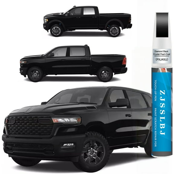 Diamond Black Crystal Pearl-Coat(PXJ/KXJ) Touch Up Paint Compatible with Dodge Ram, Car Paint Pen Scratch Repair Two-In-One Touch Up Paint, Premium Car Scratch Remover for Deep Scratches