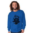 thumbnail image 1 of Diamond Bleeding Heart Compass Unisex Plus Fleece Graphic Sweatshirt Brisco Brands 4X, 1 of 5