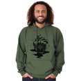 thumbnail image 1 of Diamond Bleeding Heart Compass Unisex Plus Fleece Graphic Hoodie Brisco Brands 5X, 1 of 5