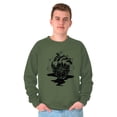 thumbnail image 1 of Diamond Bleeding Heart Compass Unisex Plus Fleece Graphic Sweatshirt Brisco Brands 4X, 1 of 5