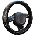 thumbnail image 1 of Diamond Bling Steering Wheel Cover for Cars, 15 Inch Soft PU Leather, Breathable & Anti-Slip Rhinestone Design, Universal Vehicle Interior Accessories, 1 of 13