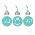 thumbnail image 1 of Diamond Blue He Asked She Said Yes! Hershey´s Kisses Stickers, 216-Pack, 1 of 1