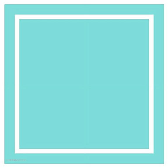 Diamond Blue Solid Color Square Gift Label Stickers, 40-Pack