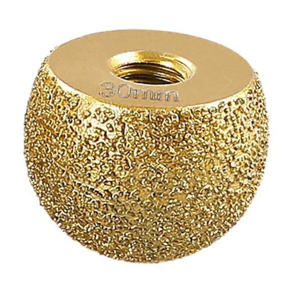 Diamond Brazed Round Grinding Head Abrasive Tool for Internal Arc Grinding of Stones Engraving Tools Head Mushroom Head