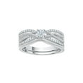 thumbnail image 1 of Diamond Bridal Set in 10K White Gold (1/3 cttw) (I-Color, SI3-I1 Clarity) (Size-5.5), 1 of 2